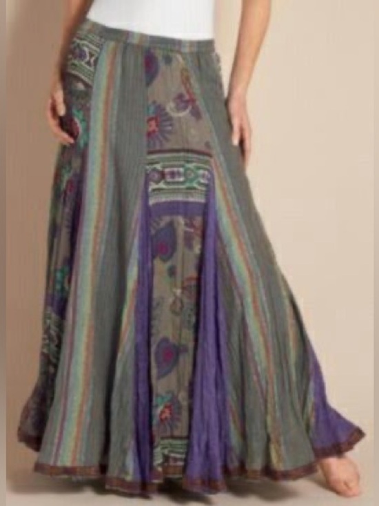 Soft Surroundings Dresses & Skirts - Soft Surroundings Mixed Media Embroidered Patchwork Boho
Festival Full Maxi